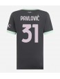 AC Milan Strahinja Pavlovic #31 Alternativní Dres pro Dámské 2024-25 Krátký Rukáv